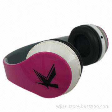 Colorful headphones with TF card, FM radio, Bluetooth functions, OEM printing welcomed